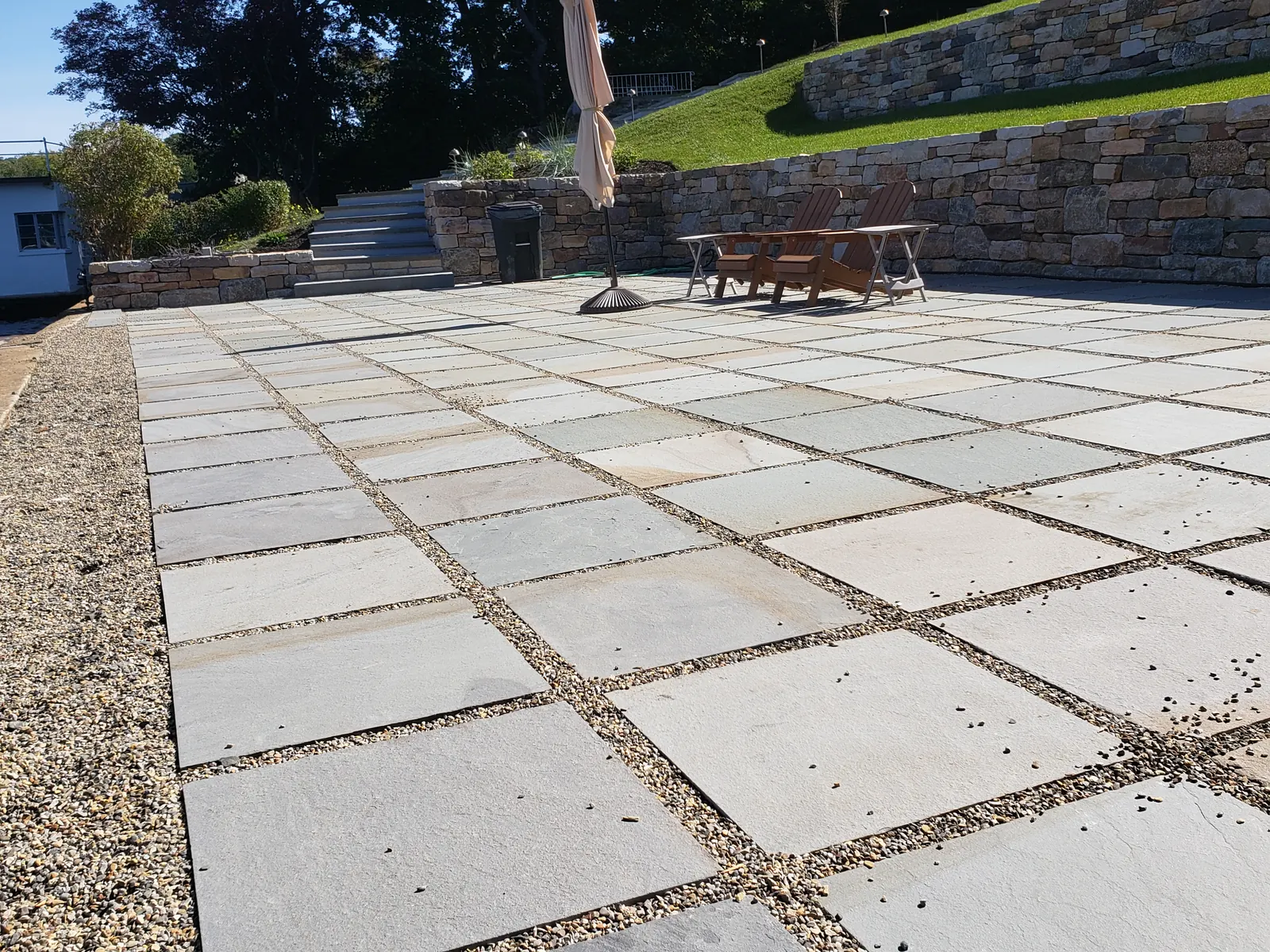 Stone Paver Patio & Retaining Wall