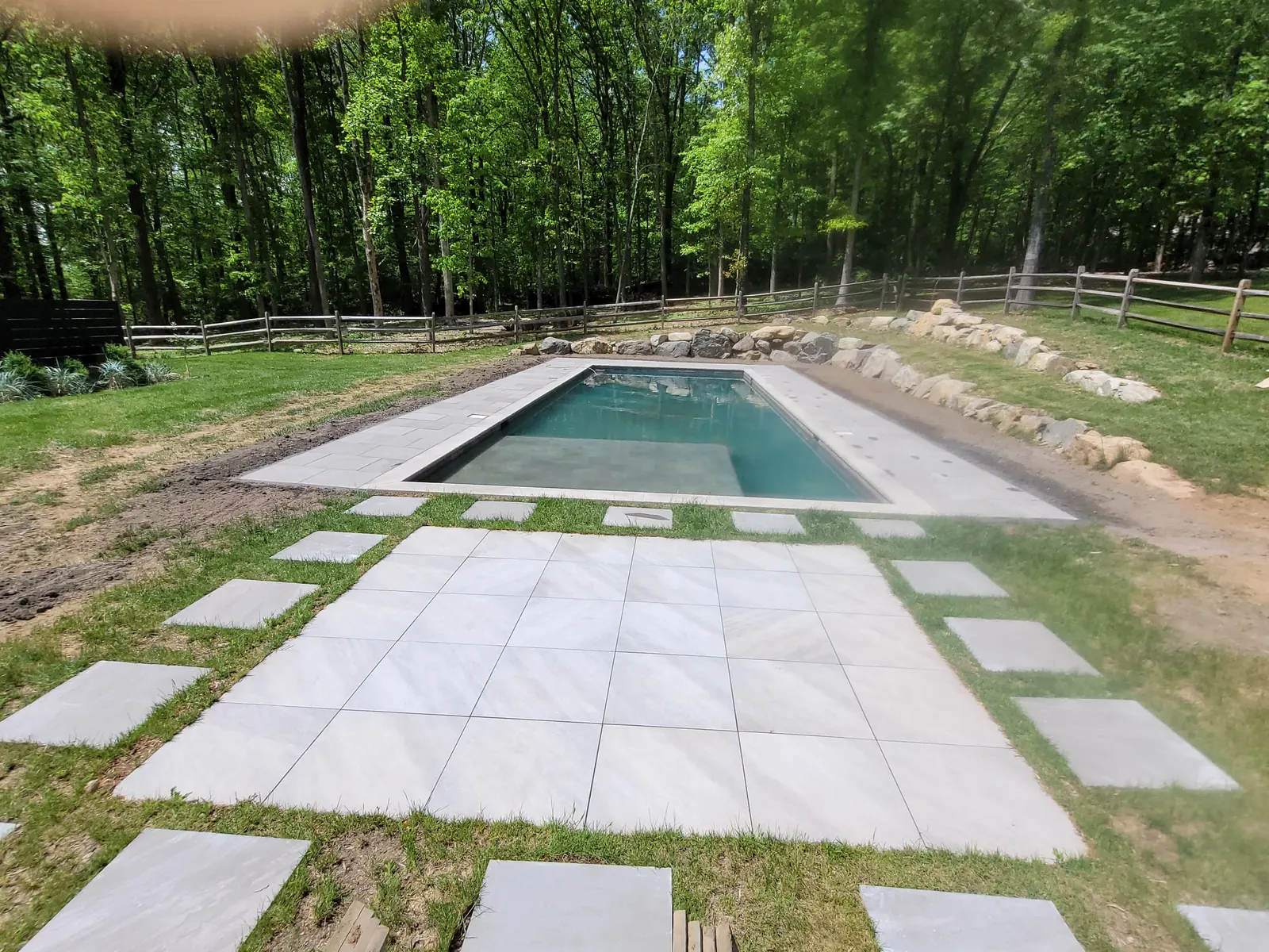 Modern Pool & Bluestone Patio