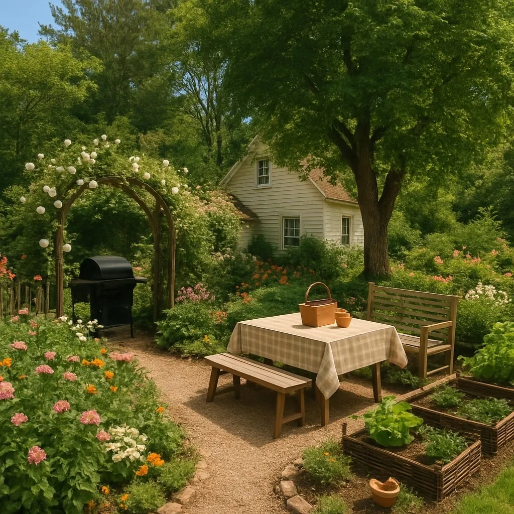 Cottage Garden BBQ Retreat