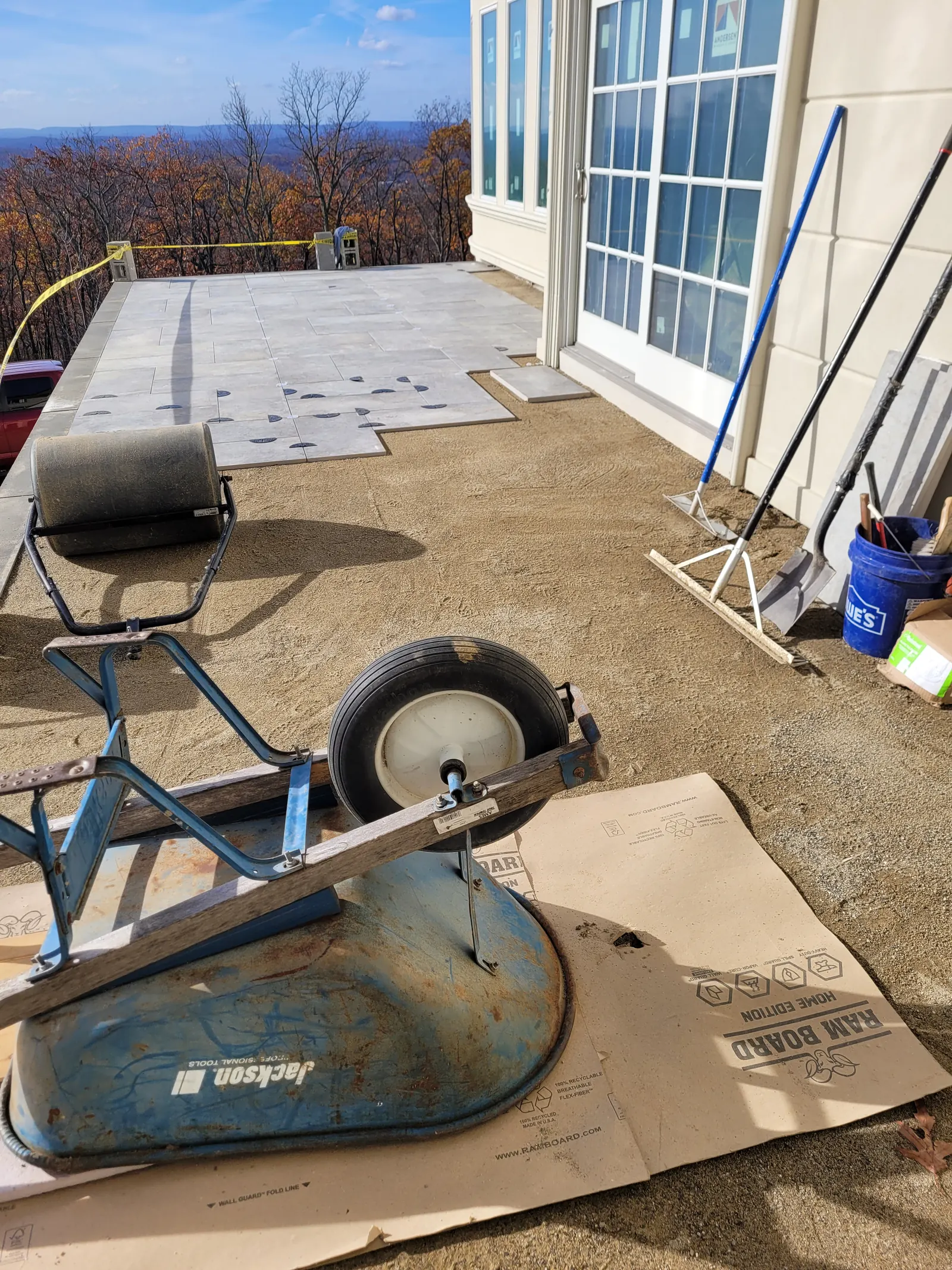 Mountaintop Patio In Progress