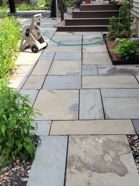 Bluestone Patio Path — hardscape idea by landscape designer Linda