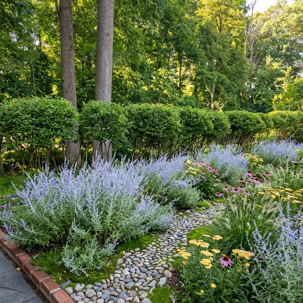 Perennial Border in Bloom — perennials idea by landscape designer Linda