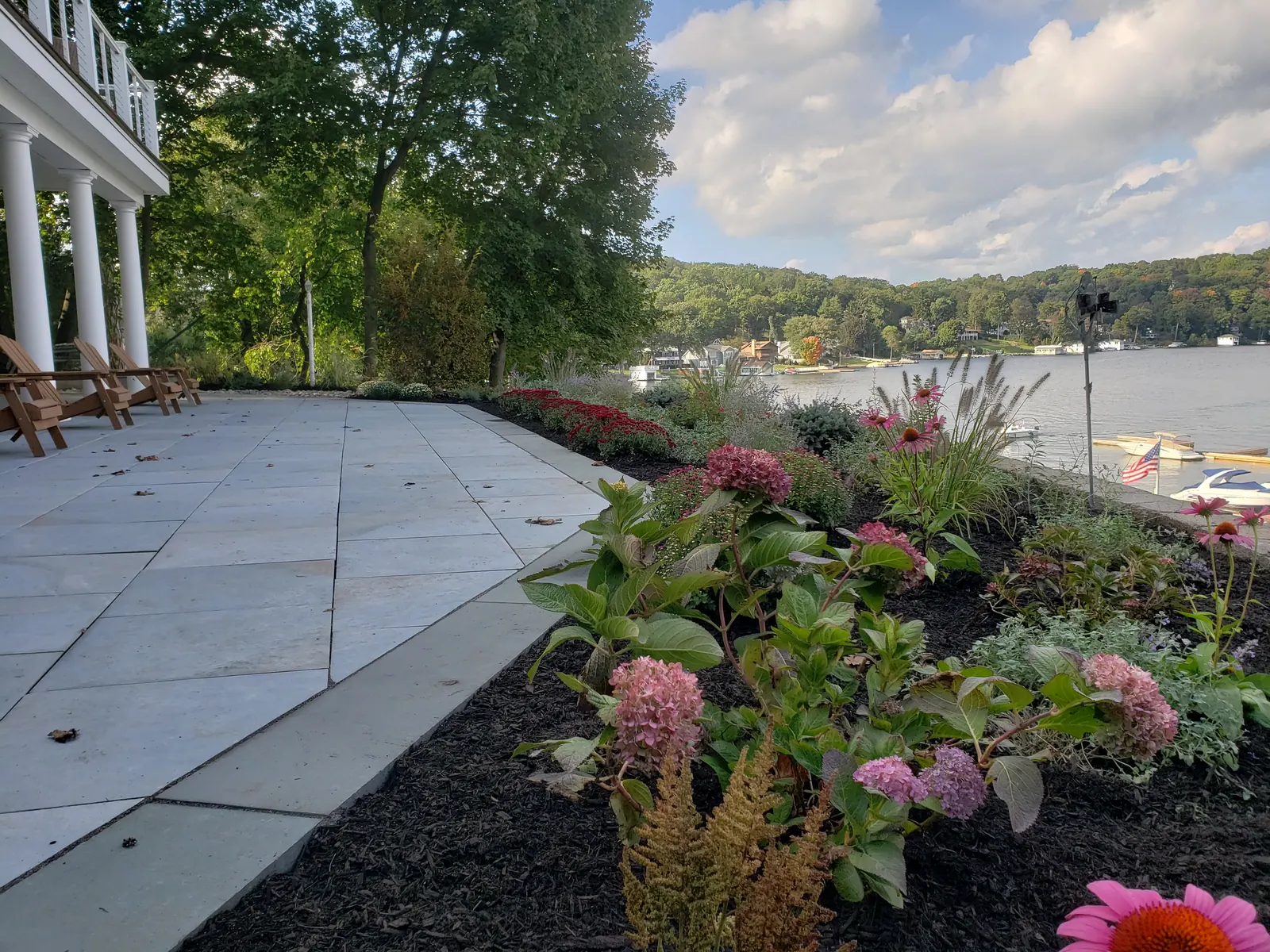 Lakeside Patio & Perennial Garden